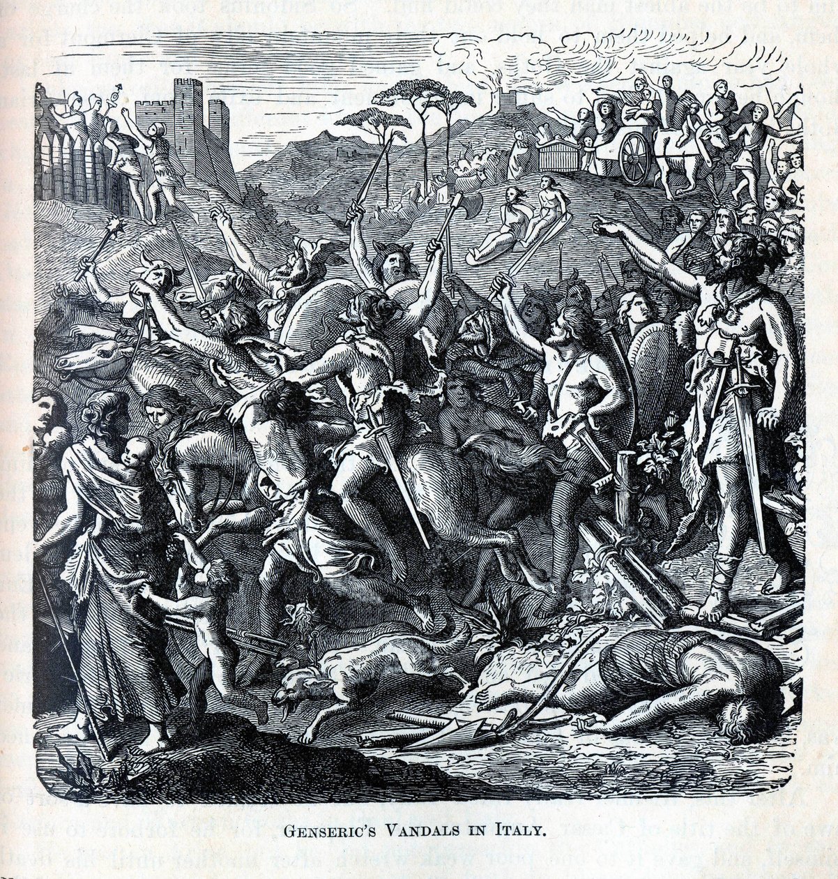 Genserics vandaler i Italien, 1882 af Unbekannt