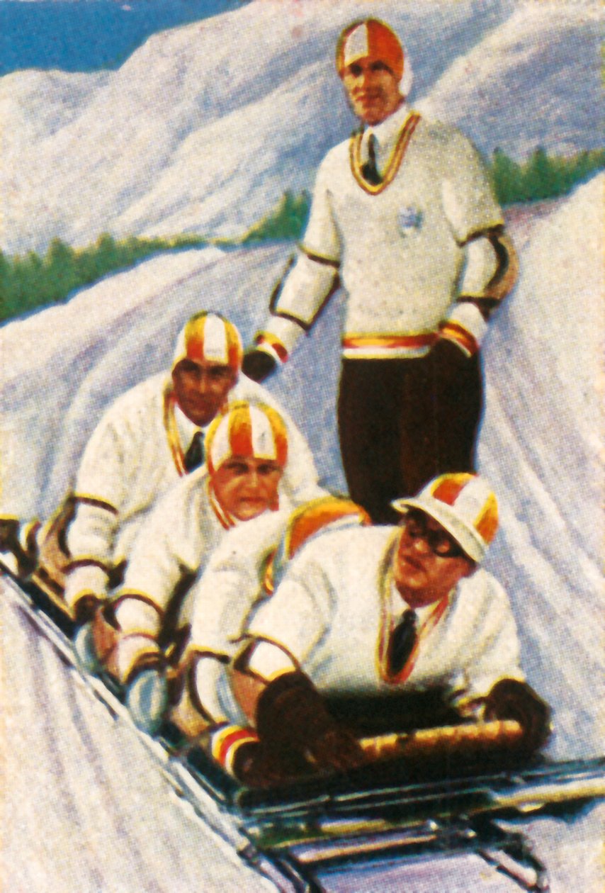 Tyskland II, tysk bobslædehold, 1928. af Unbekannt