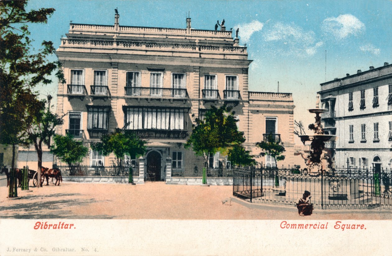 Gibraltar - Commercial Square, c1900. af Unbekannt