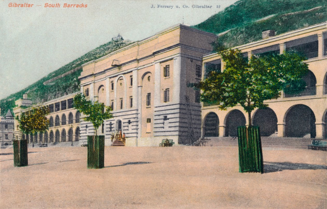 Gibraltar - South Barracks, 1900 af Unbekannt