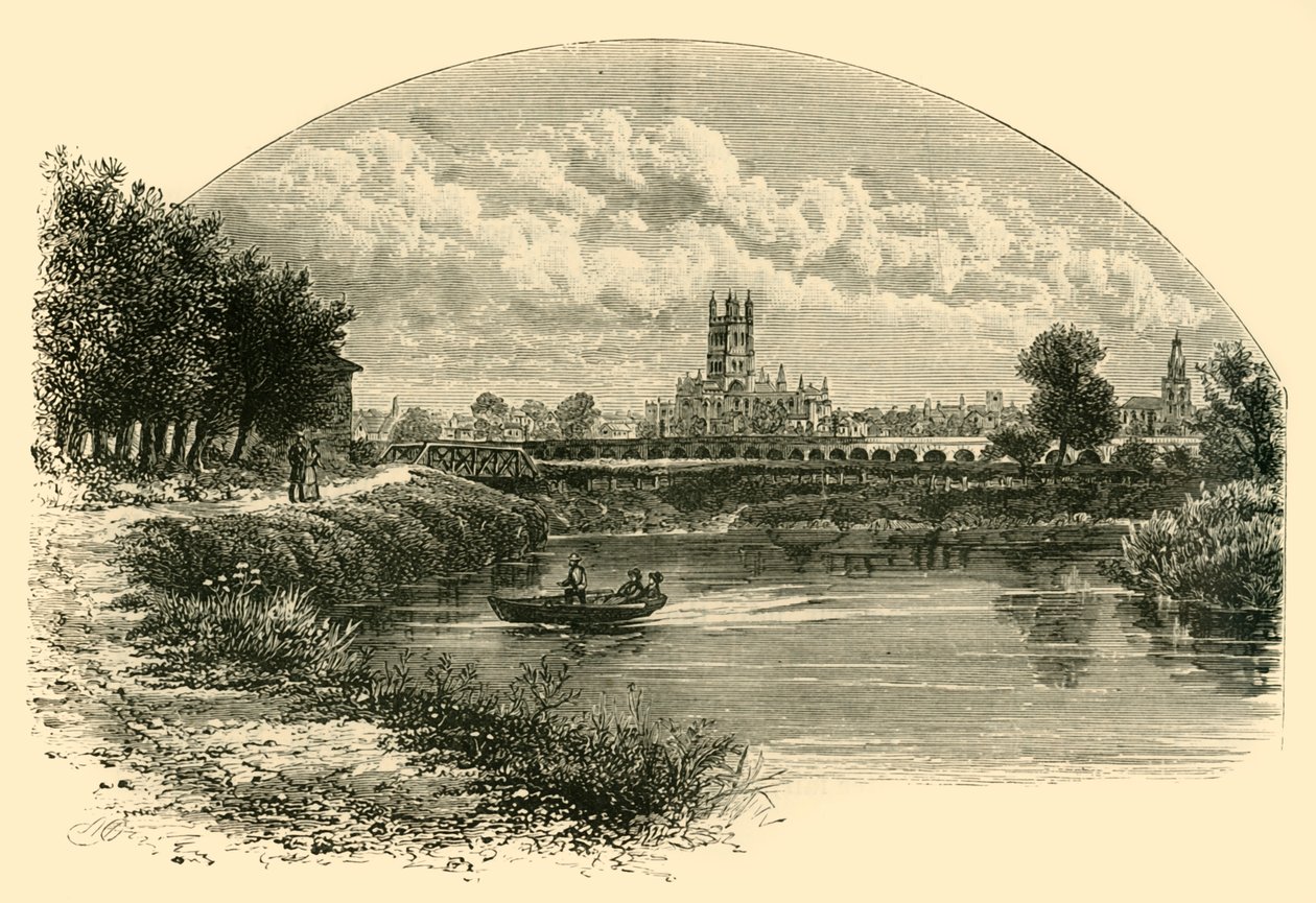 Gloucester, fra det nordvestlige, 1898. af Unbekannt