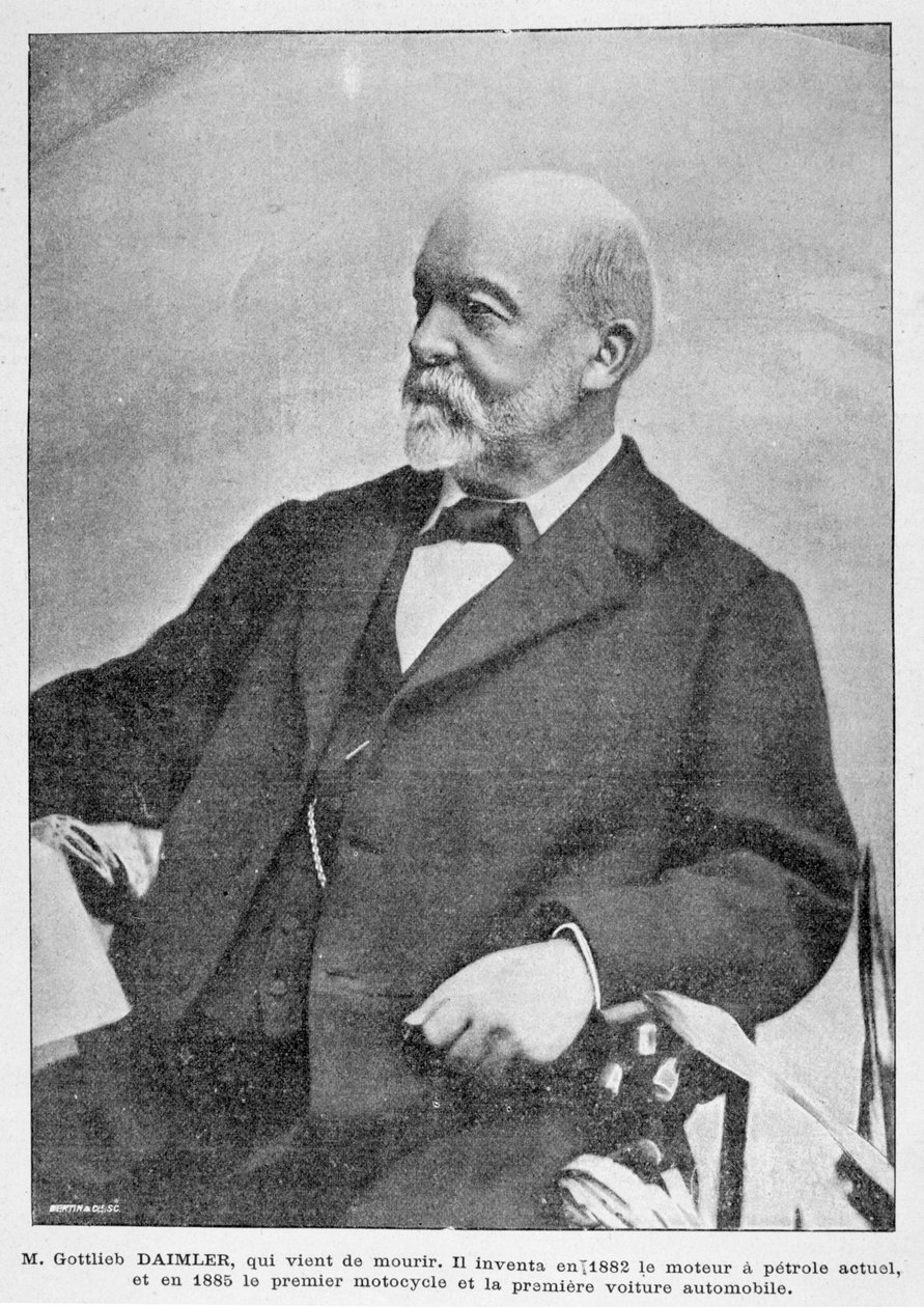 Gottlieb Daimler, tysk industripioner, 1900 af Unbekannt