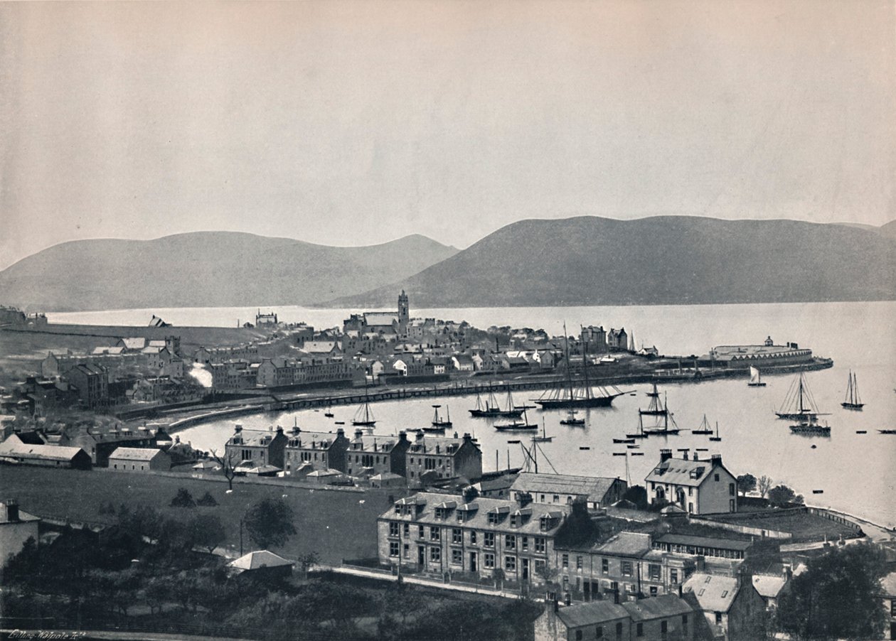 Gourock - The Town and the Harbour, 1895 af Unbekannt