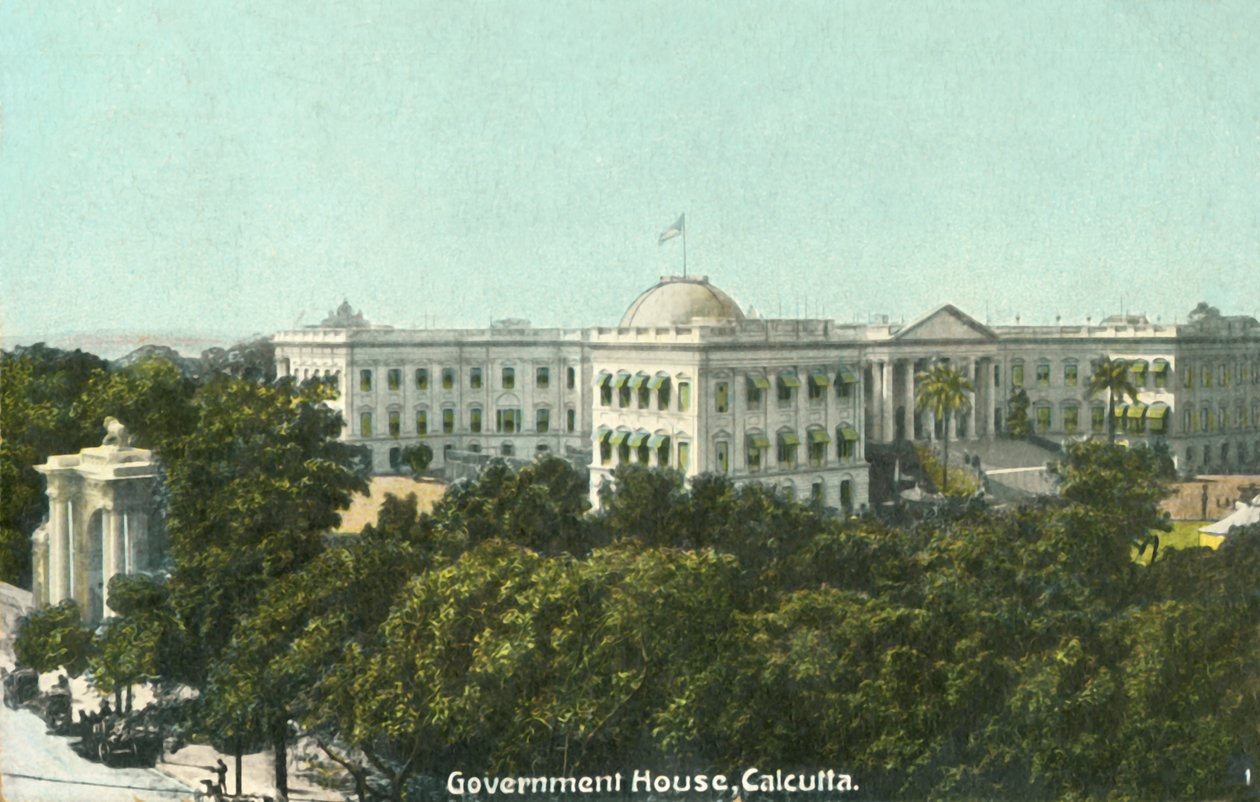 Government House, Calcutta, 1900-tallet. af Unbekannt