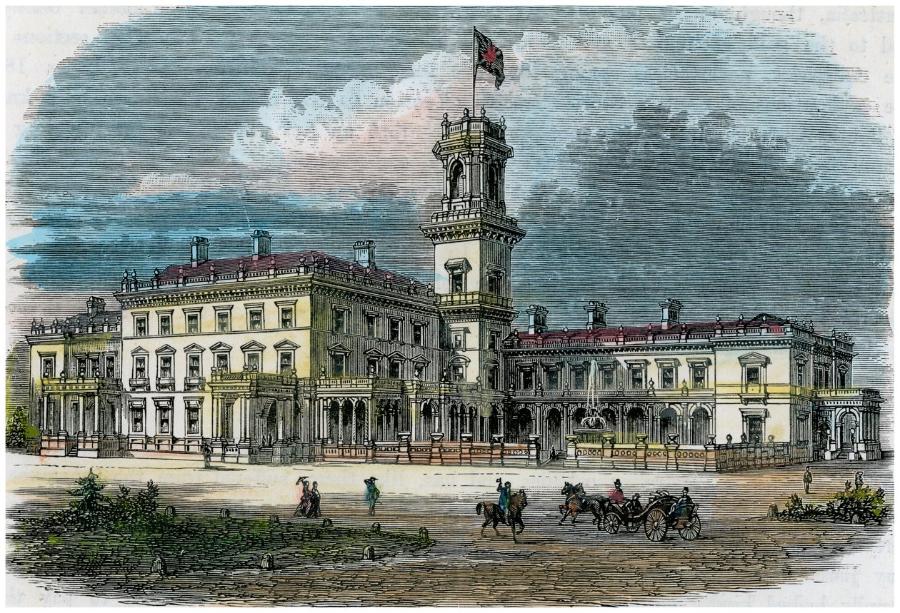 Government House, Melbourne, Victoria, Australien, c1880 af Unbekannt
