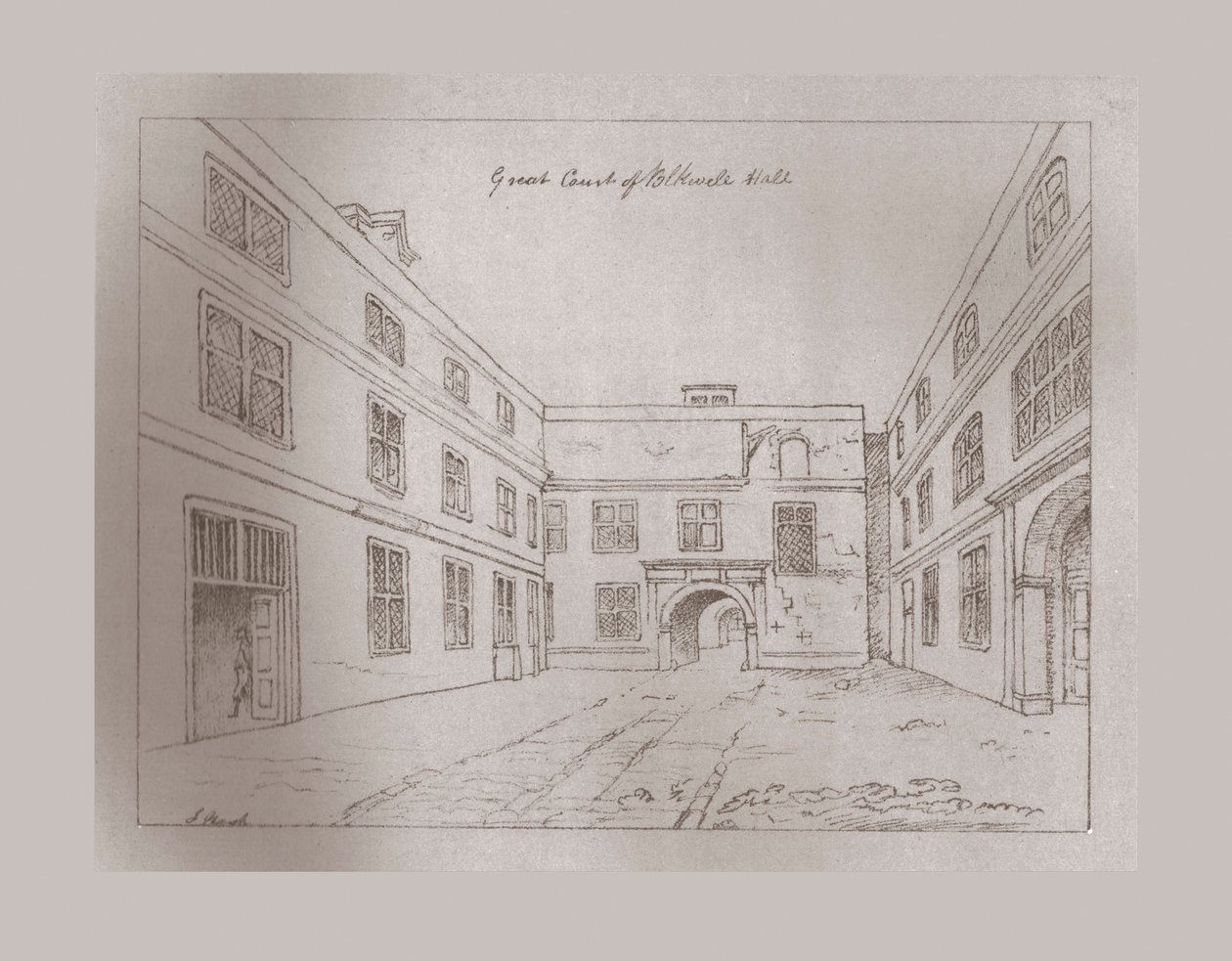 Great Court of Blackwell Hall, 1886 af Unbekannt