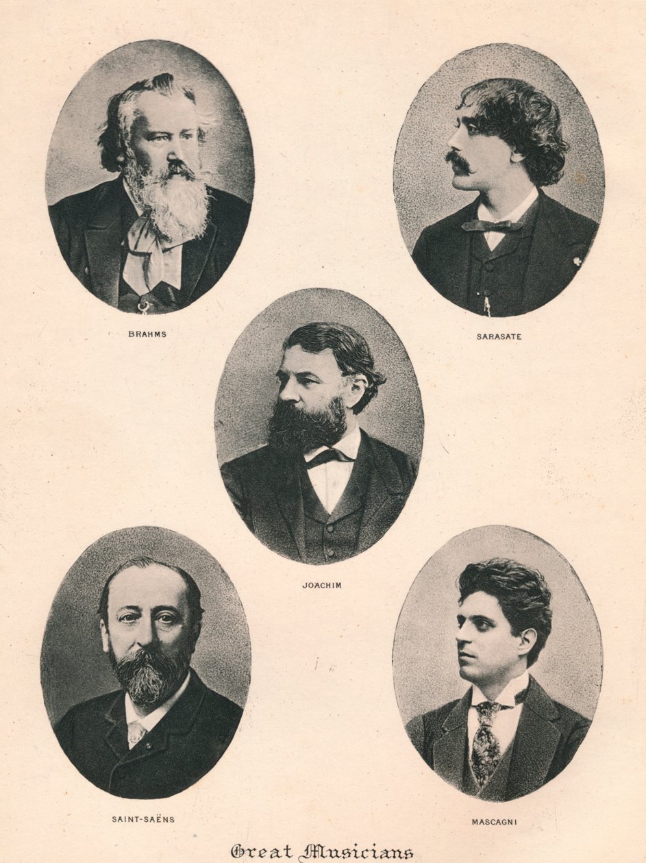 Store musikere - tavle VII., 1895 af Unbekannt