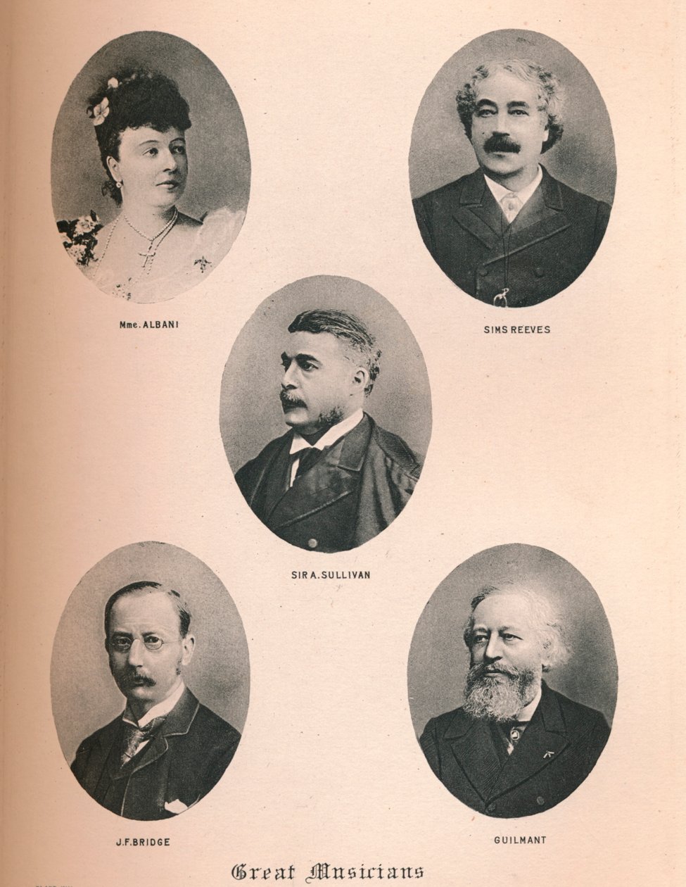 Store musikere - Tavle XIV., 1895 af Unbekannt