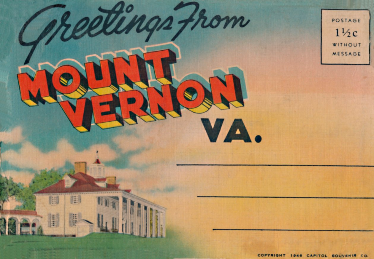 Hilsen fra Mount Vernon V.A., 1946 af Unbekannt