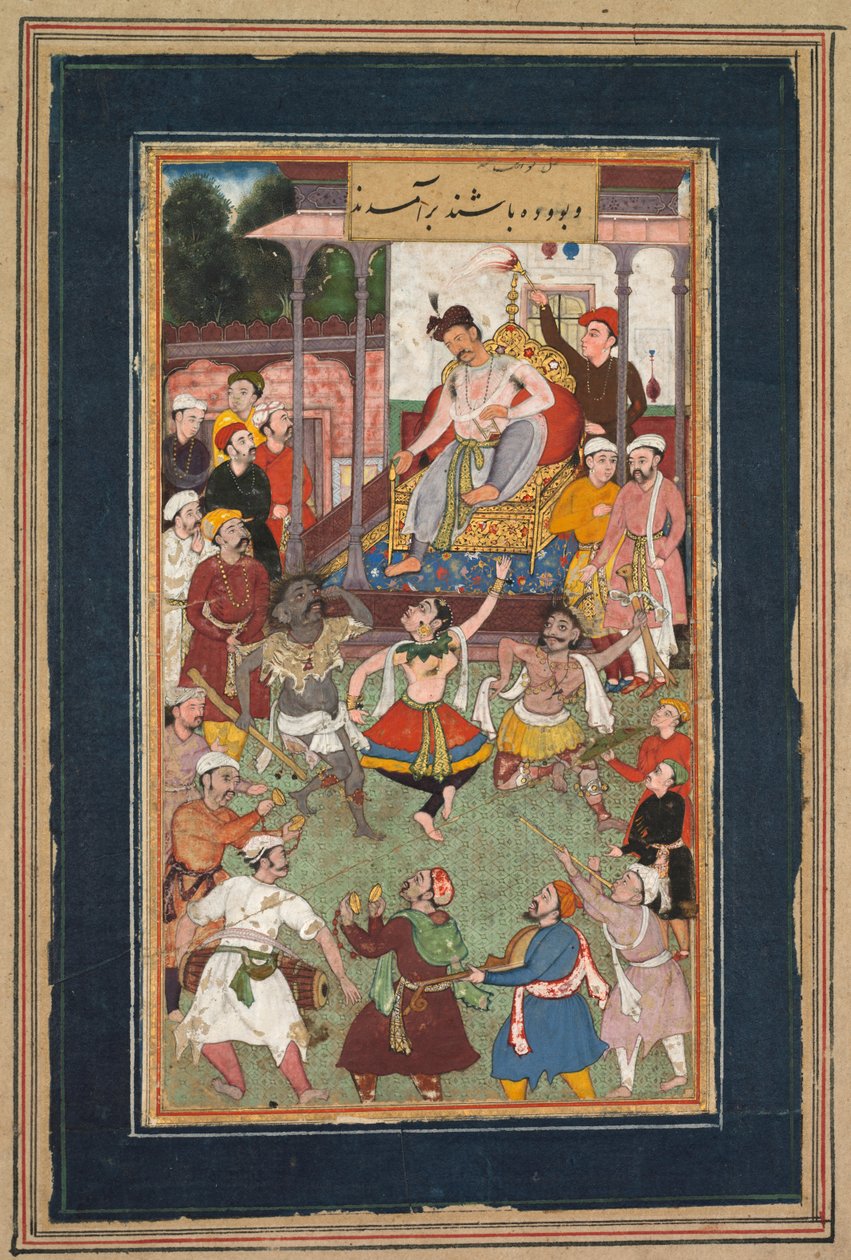 Grotesque Dancers Performing, c.1600. af Unbekannt