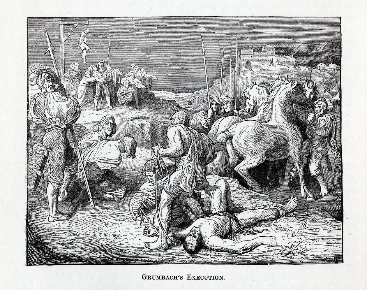 Grumbachs henrettelse, 1882 af Unbekannt