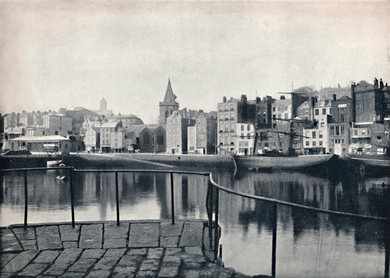 Guernsey - Den gamle havn, 1895 af Unbekannt