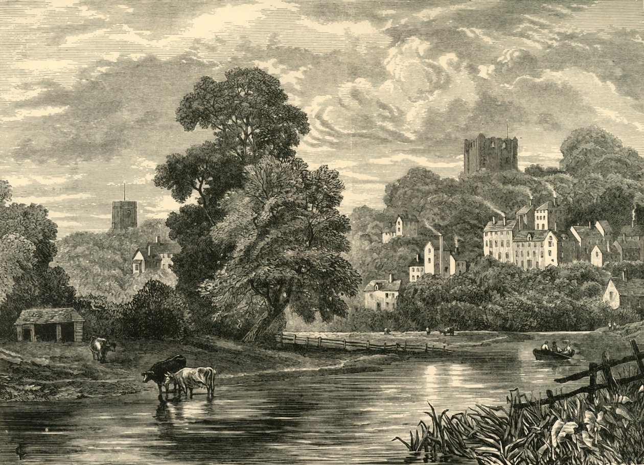 Guildford. Fra floden, 1898. af Unbekannt