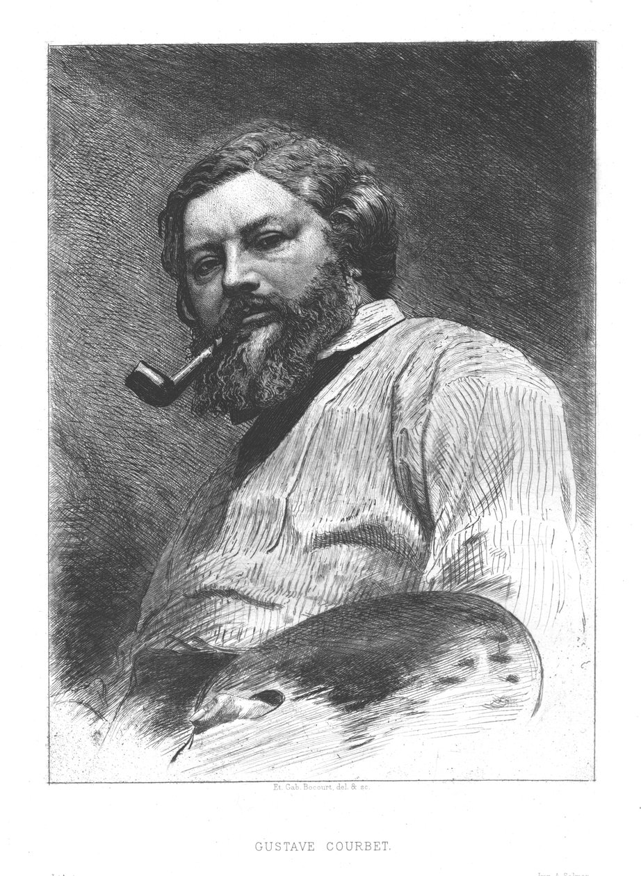 Gustave Courbet, c1860. af Unbekannt