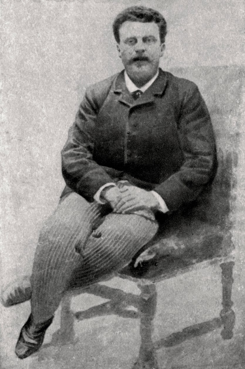 Guy de Maupassant, fransk forfatter, 1890 af Unbekannt