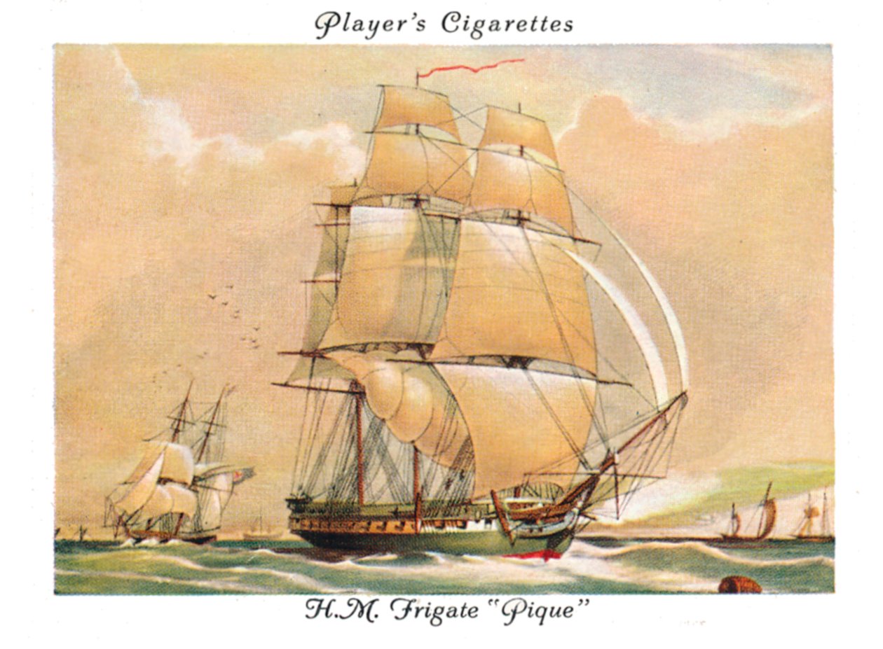 H.M. Fregate Pique, 1936. af Unbekannt