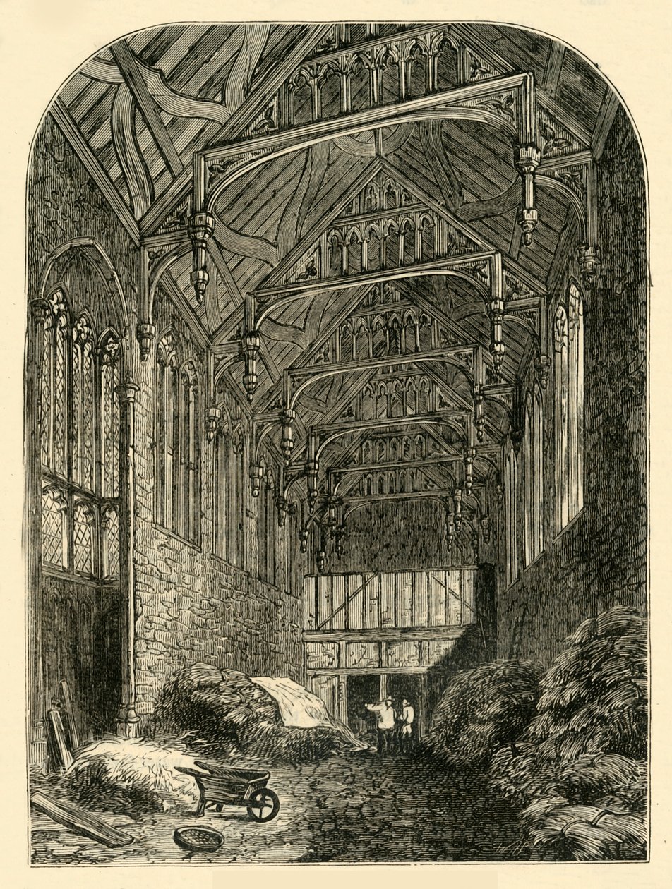 Hall of Eltham Palace i 1835, c1878. af Unbekannt