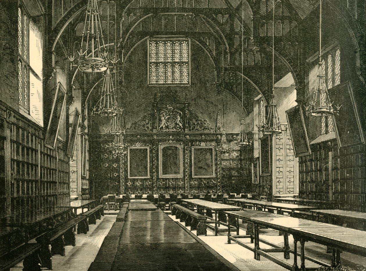 Hall of Trinity College, 1898. af Unbekannt