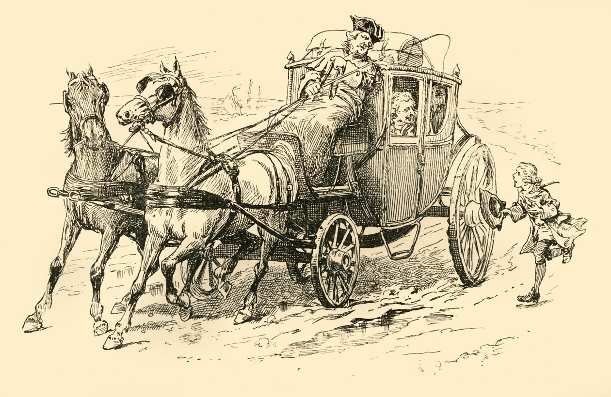 Han tilkaldte kusken om at stoppe, 1907. af Unbekannt