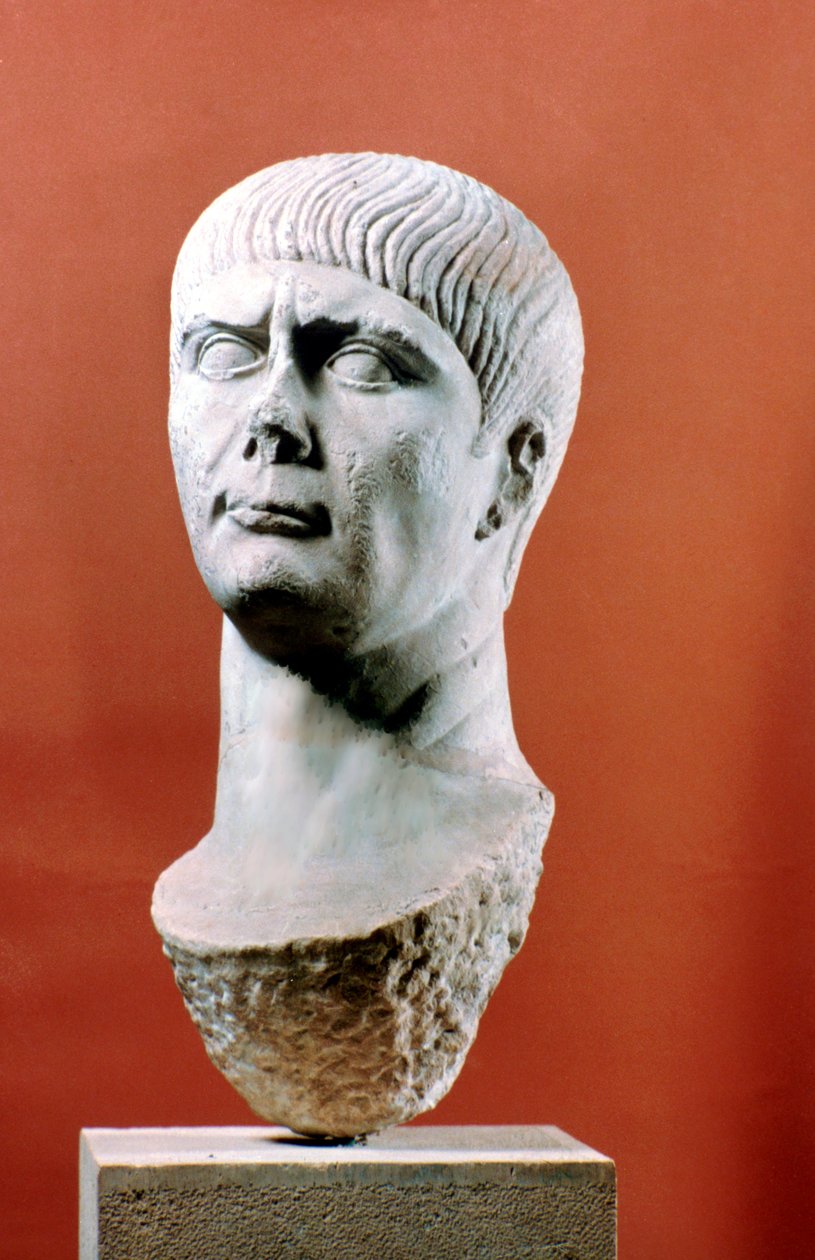 Leder af Trajan, romersk kejser, 98-117 e.Kr af Unbekannt