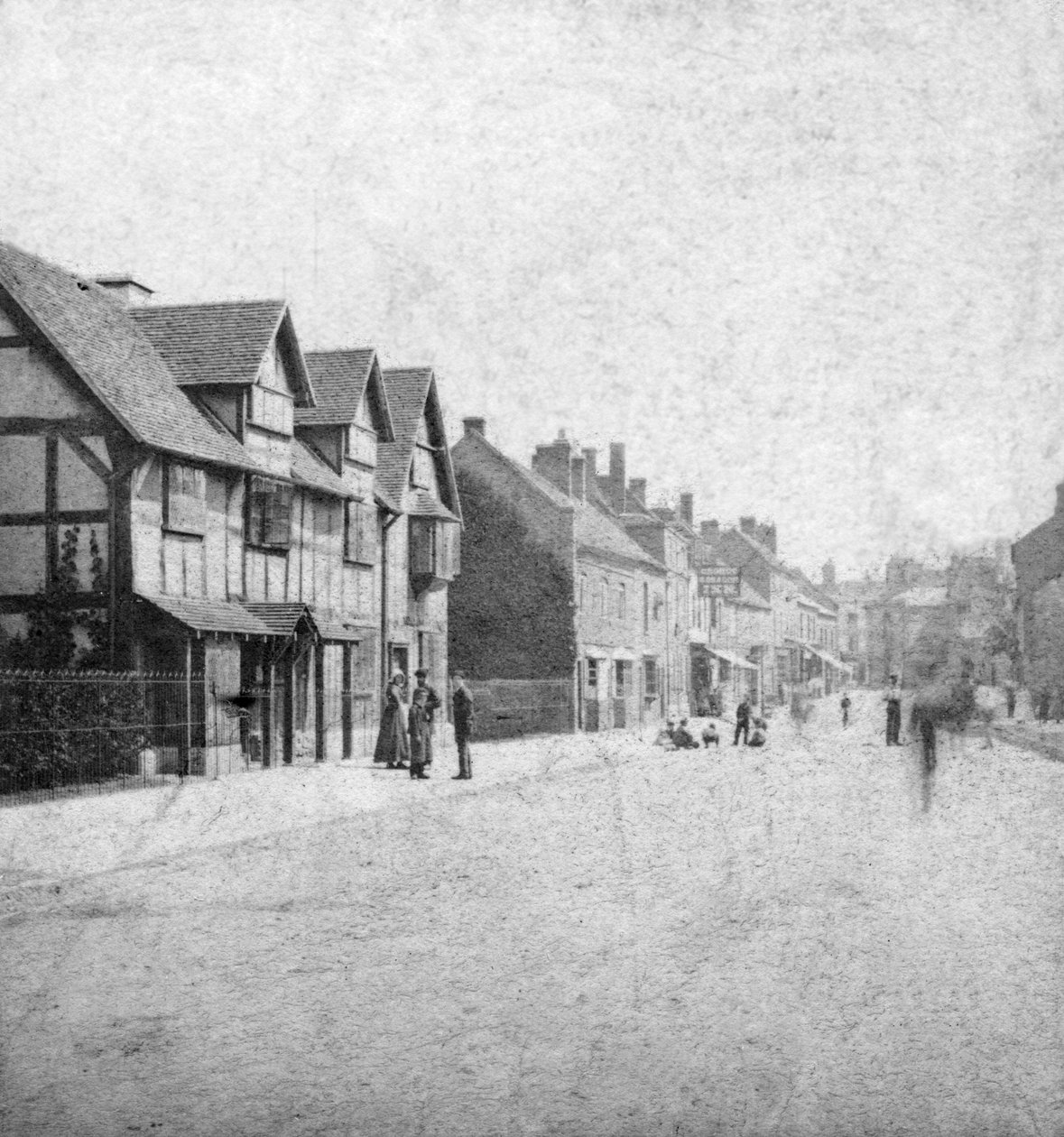 Henley Street, Stratford-upon-Avon, Warwickshire, slutningen af det 19. århundrede af Unbekannt