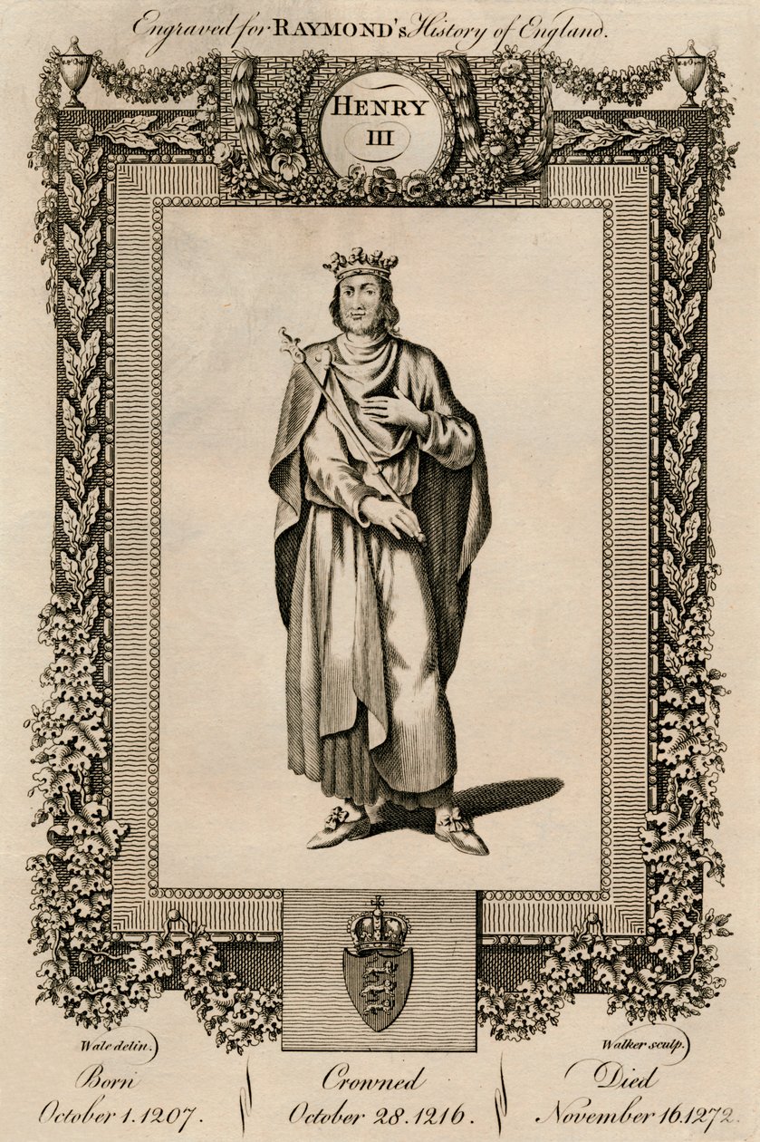 Henrik III, 1207-1272, c1787. af Unbekannt