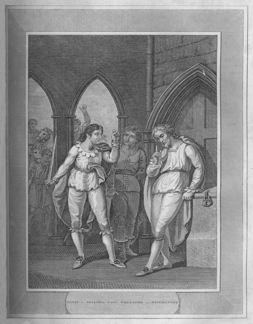 Henry I., Seizing The Treasure of Winchester, 1838 af Unbekannt