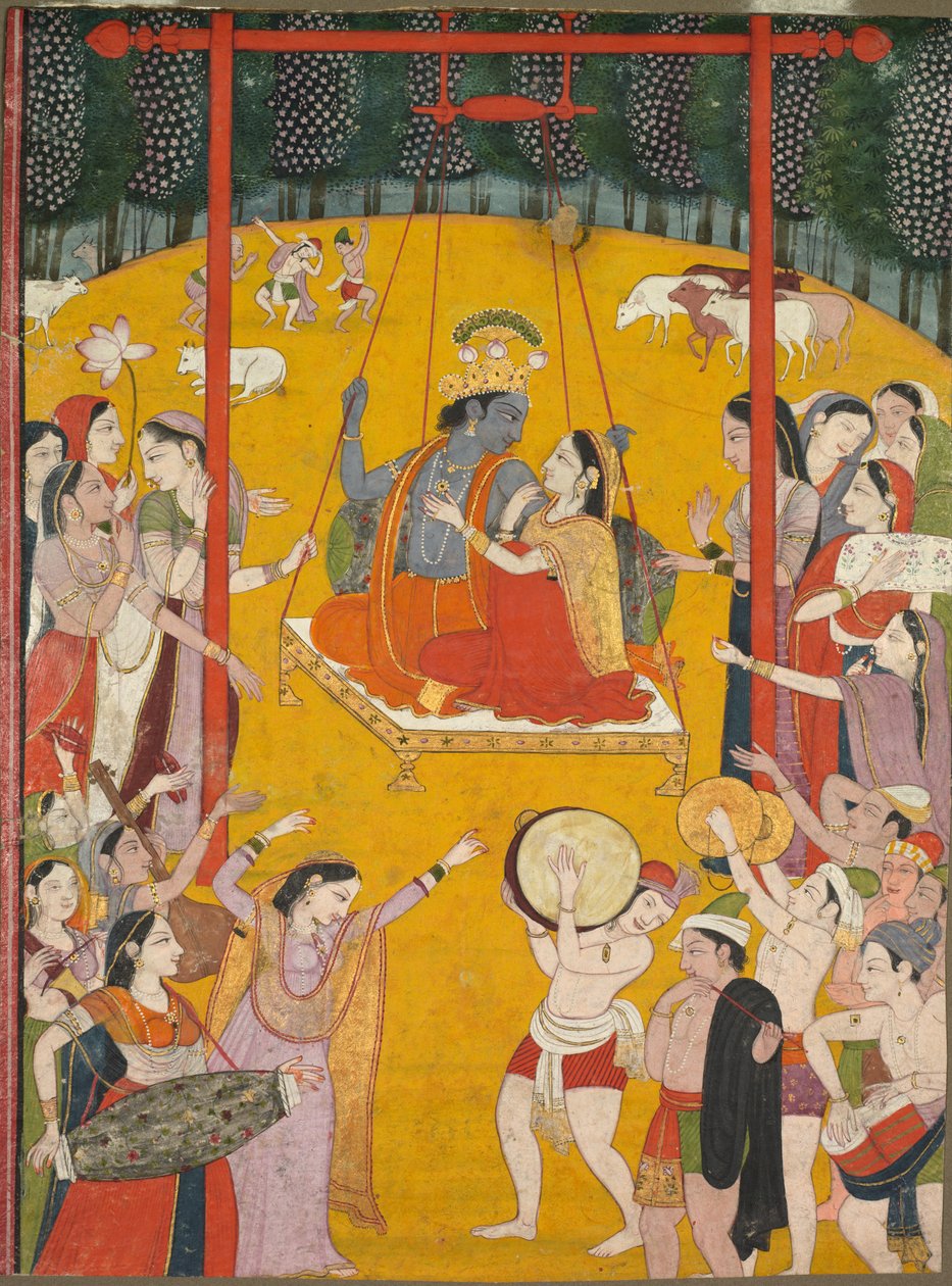 Hindola Raga, ca. 1790-1800. af Unbekannt