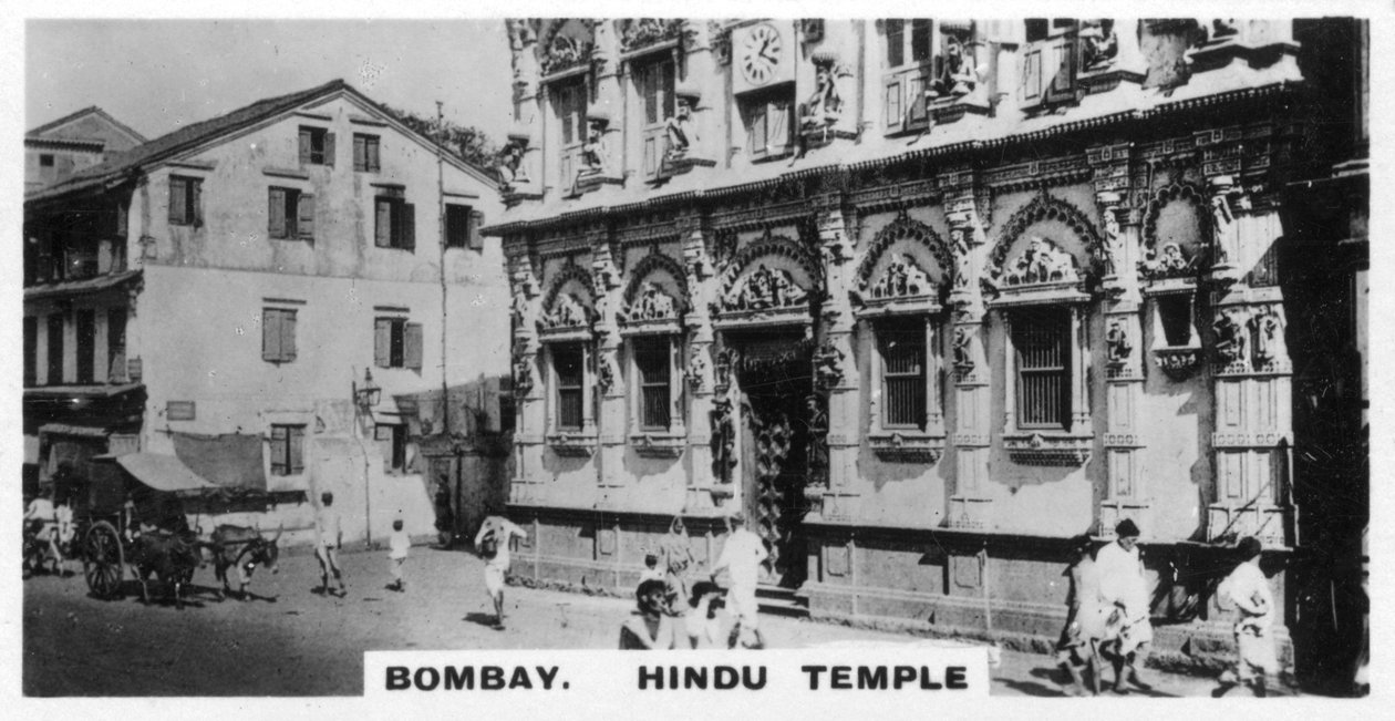 Hindu Temple, Bombay, Indien, c1925 af Unbekannt