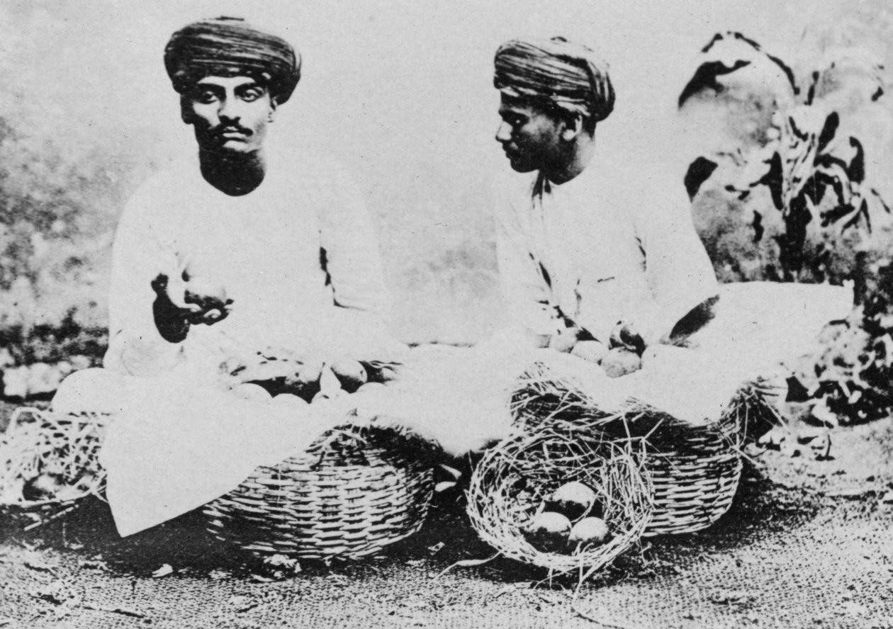 Hindufrugtsælgere, Indien, 20. århundrede af Unbekannt