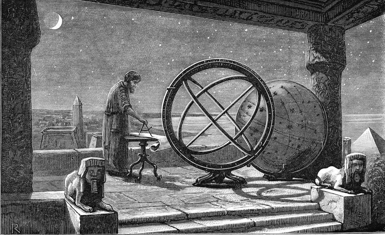 Hipparchus, oldgræsk astronom, 2. århundrede f.Kr. c1880 af Unbekannt