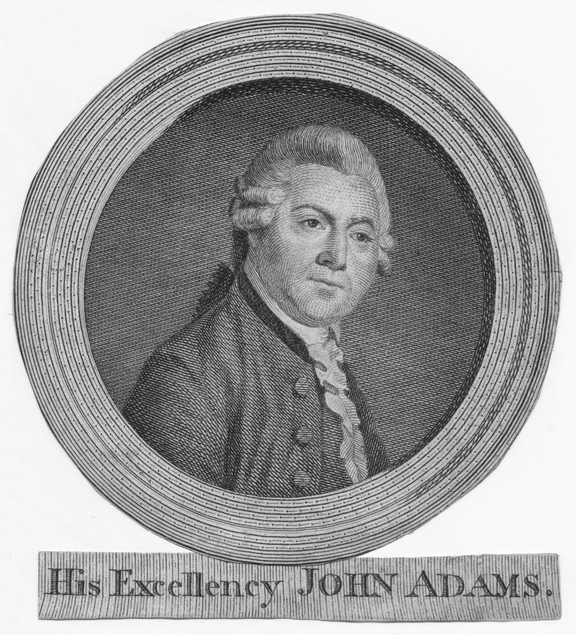 Hans Excellence John Adams, c1783. af Unbekannt