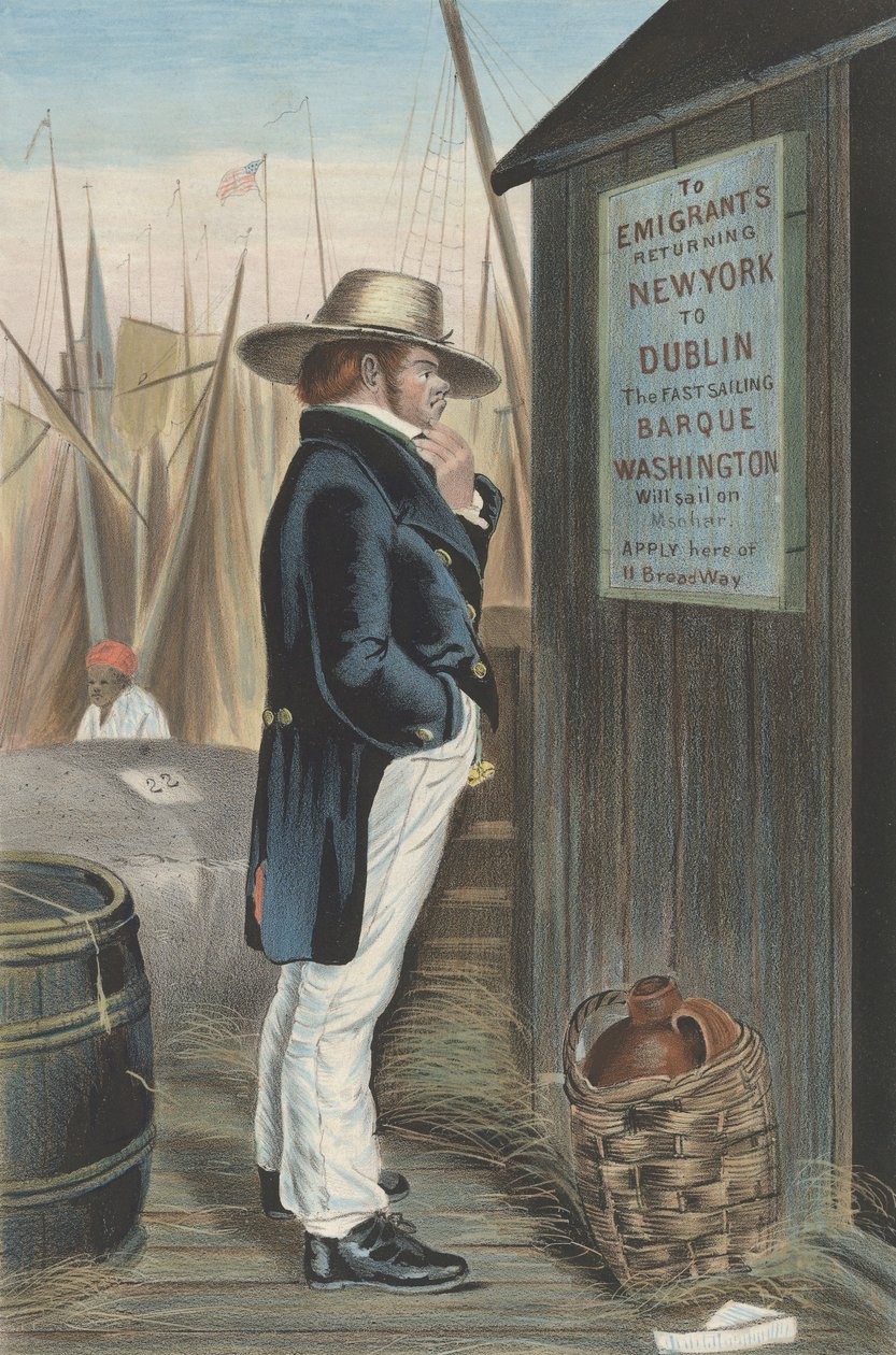 Hjemgående New York, ca. 1860. af Unbekannt