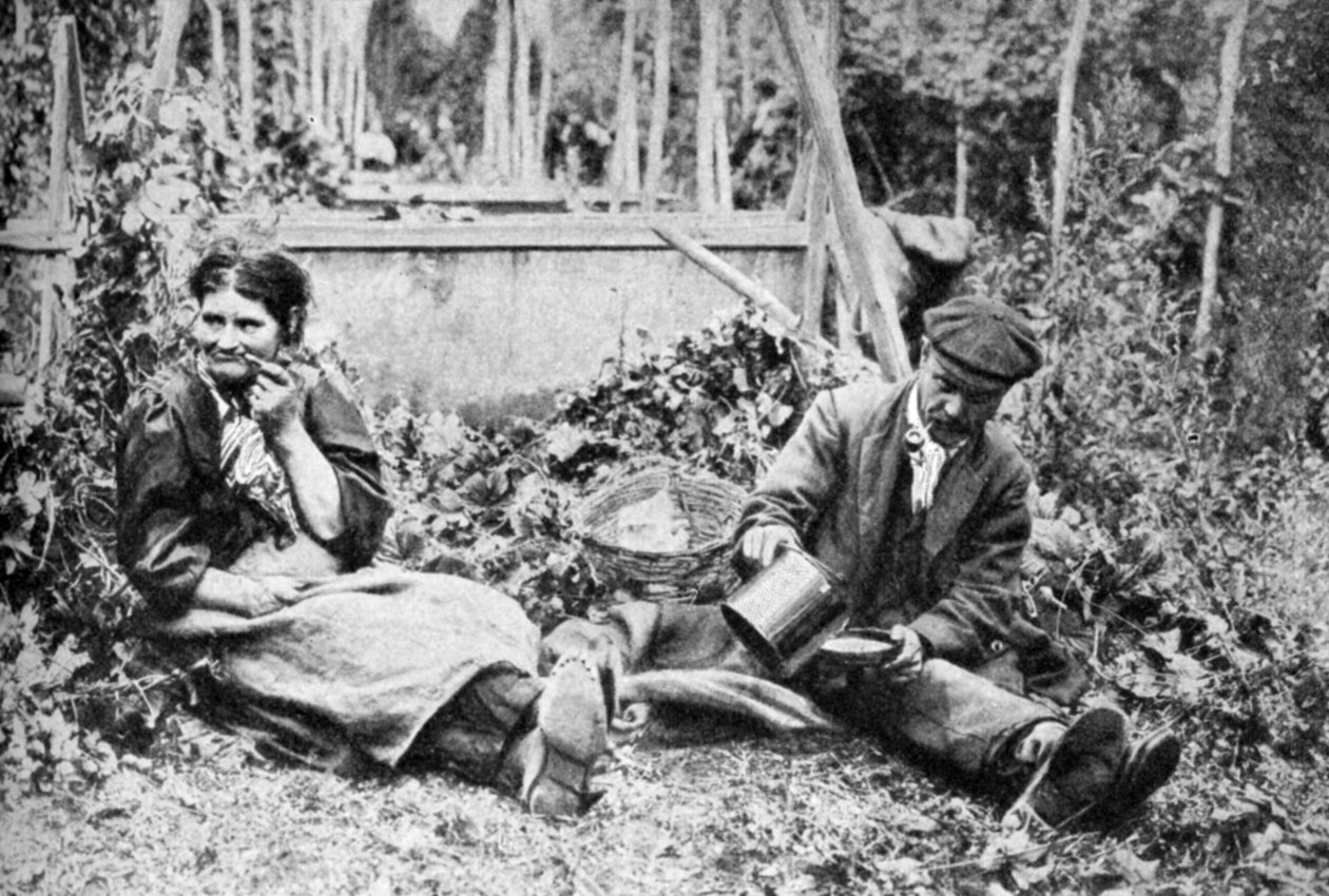 Humleplukkere, Kentish humlemarker, c1922 af Unbekannt