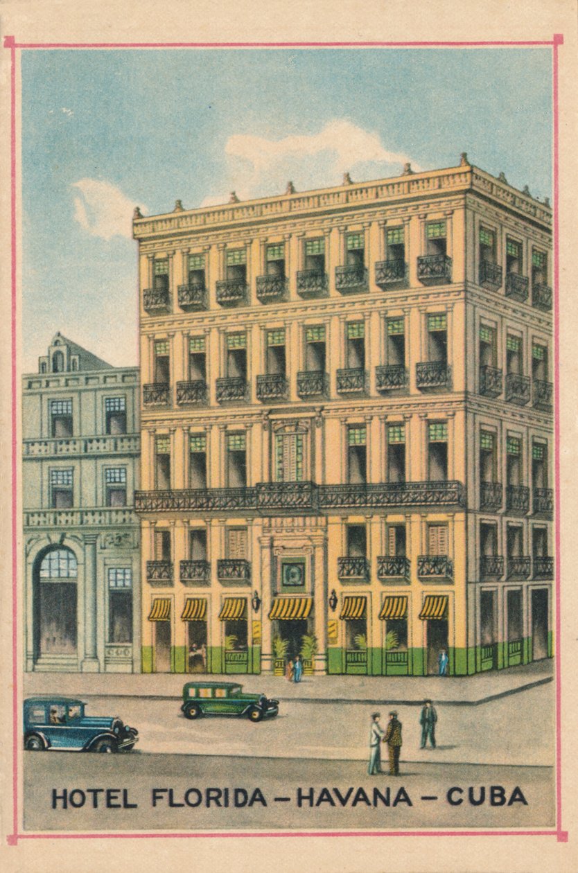 Hotel Florida - Havana - Cuba, c1910 af Unbekannt