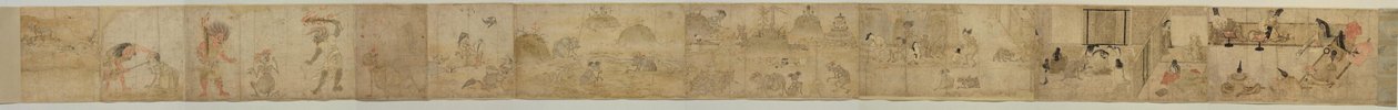 Hungry Ghosts Scroll, 1100-tallet af Unbekannt