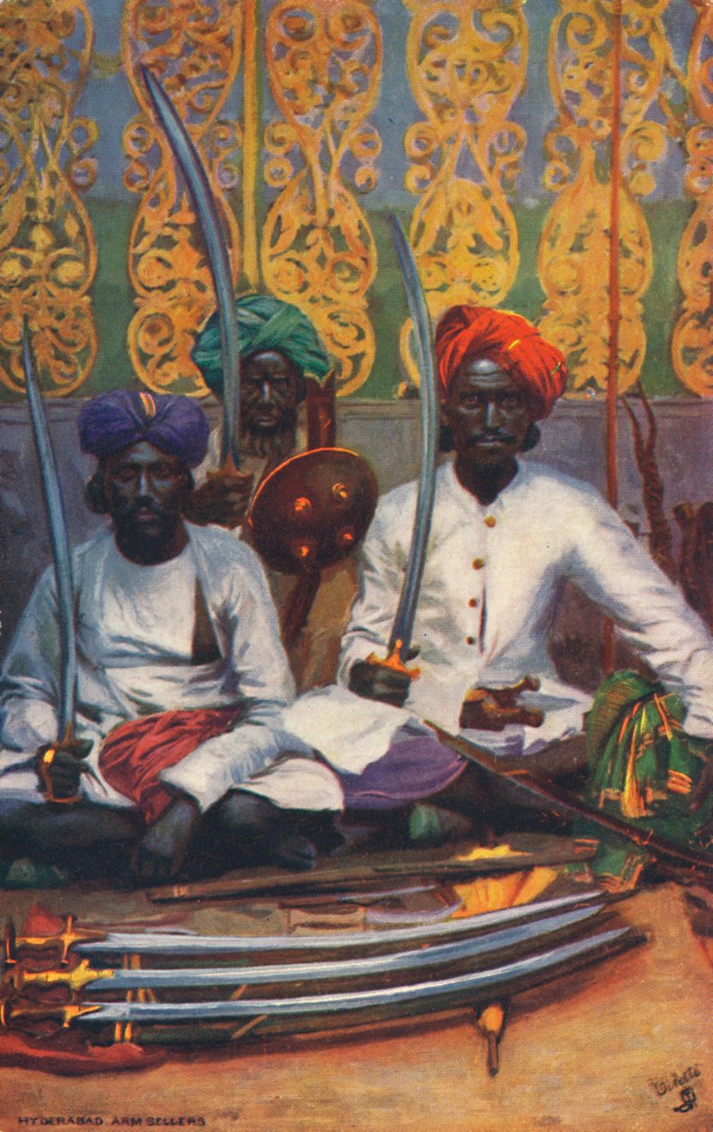 Hyderabad våbensælgere, c1903. af Unbekannt