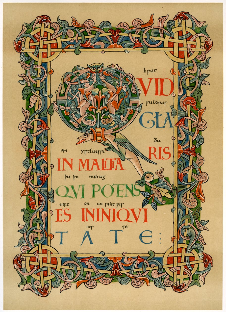 Oplyst initial Q, c1073 af Unbekannt
