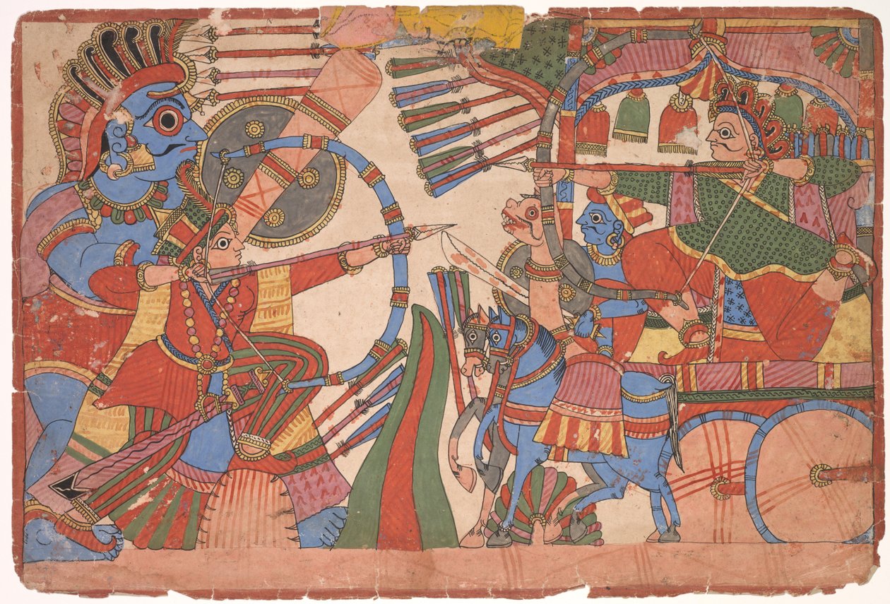 Illustration til Mahabharata af Unbekannt Unbekannt