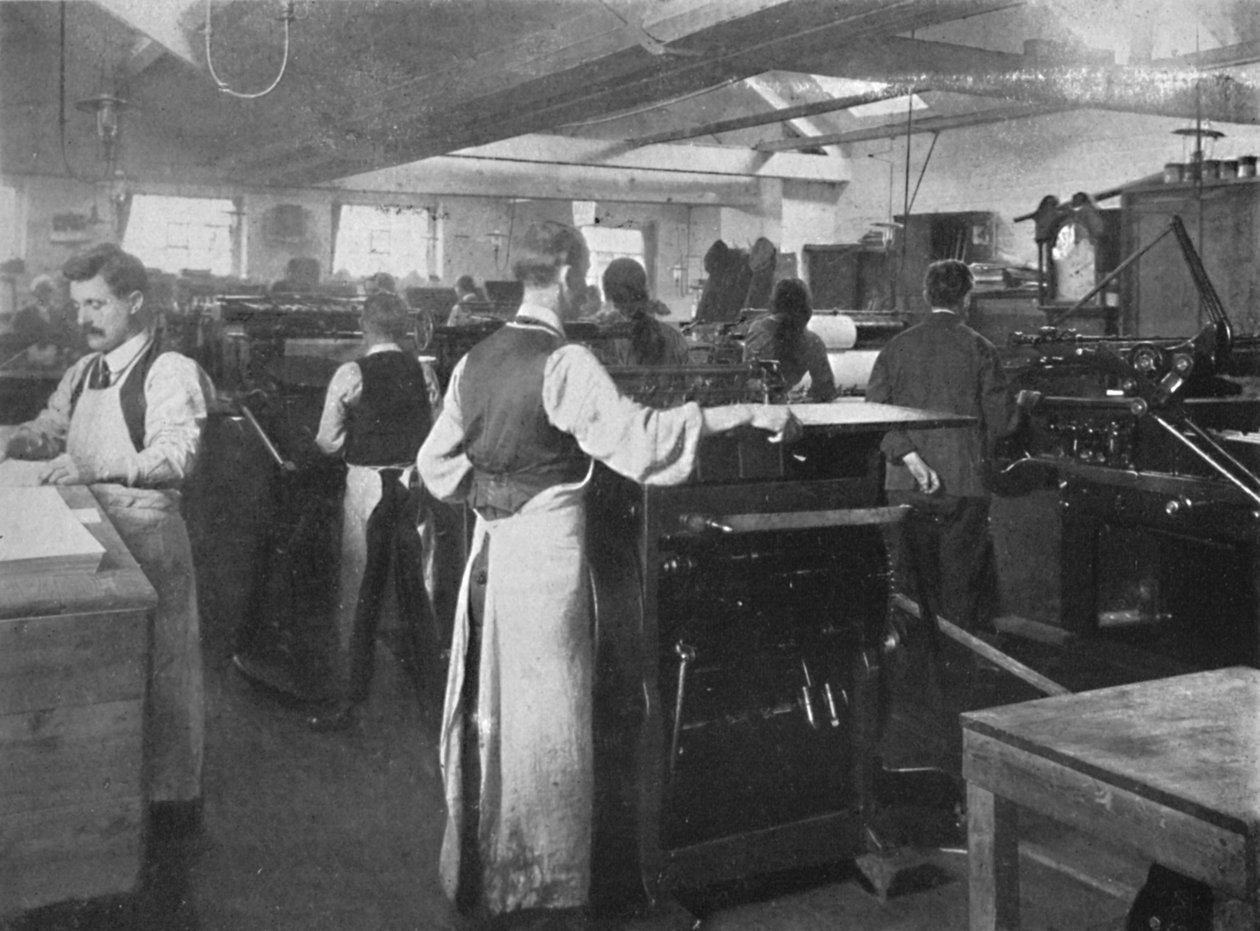 I maskinrummet, 1916 af Unbekannt