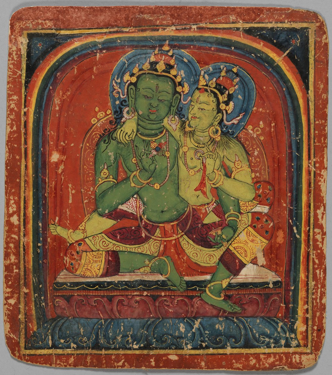 Indledningskort Tsakalis: Vajrapani, begyndelsen af det 15. århundrede. af Unbekannt