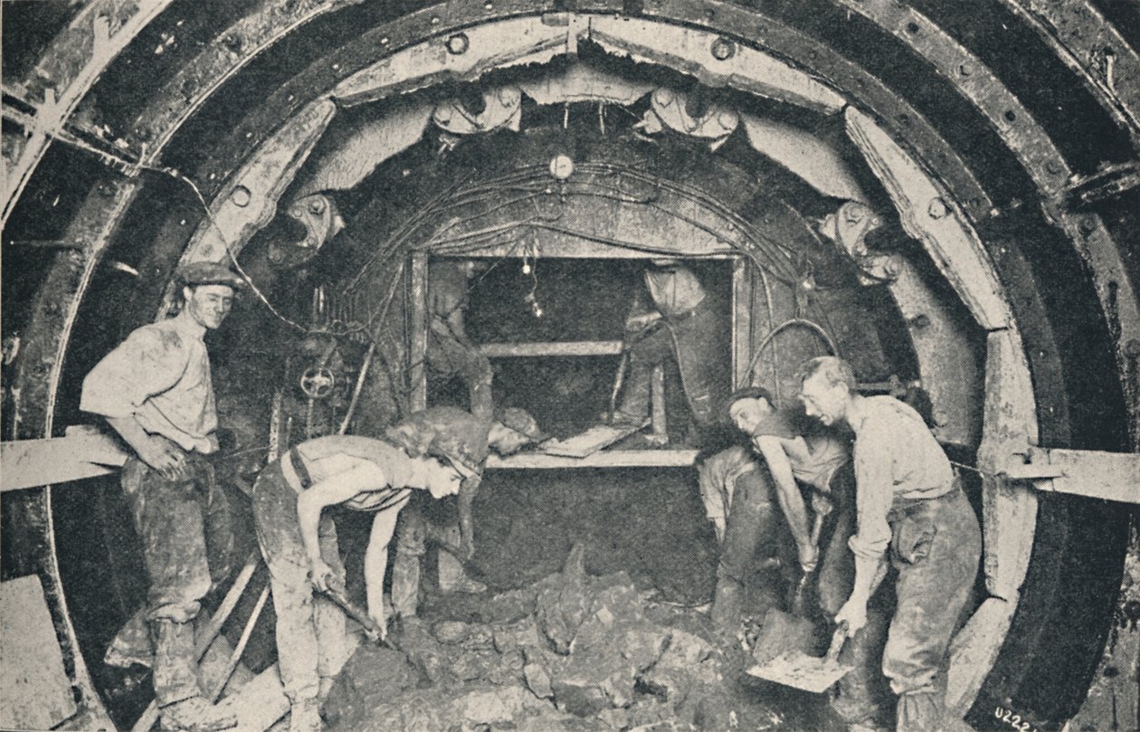 Inside a Greathead Tunneling Shield, 1926 af Unbekannt