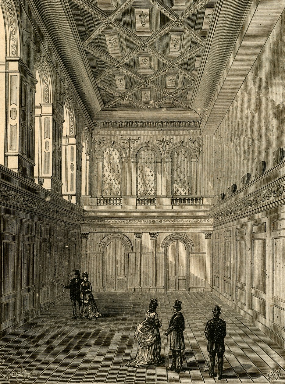 Interiør af smykkerhal, 1876, 1897. af Unbekannt