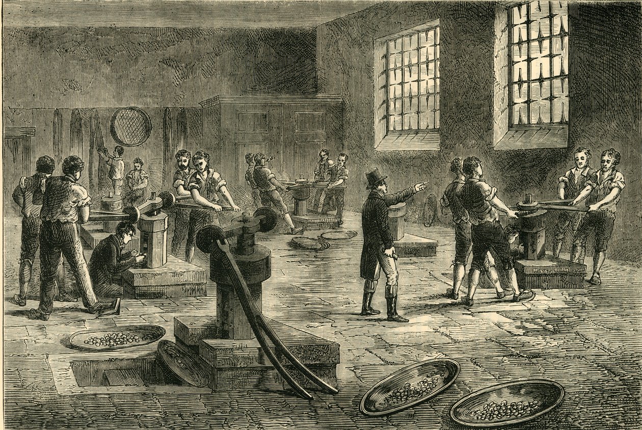 Møntens indre, c1872. af Unbekannt