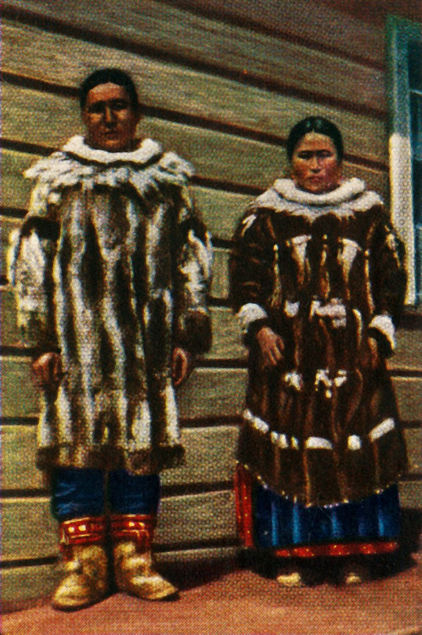 Inuitfolk fra Alaska, det nordlige USA, c1928. af Unbekannt