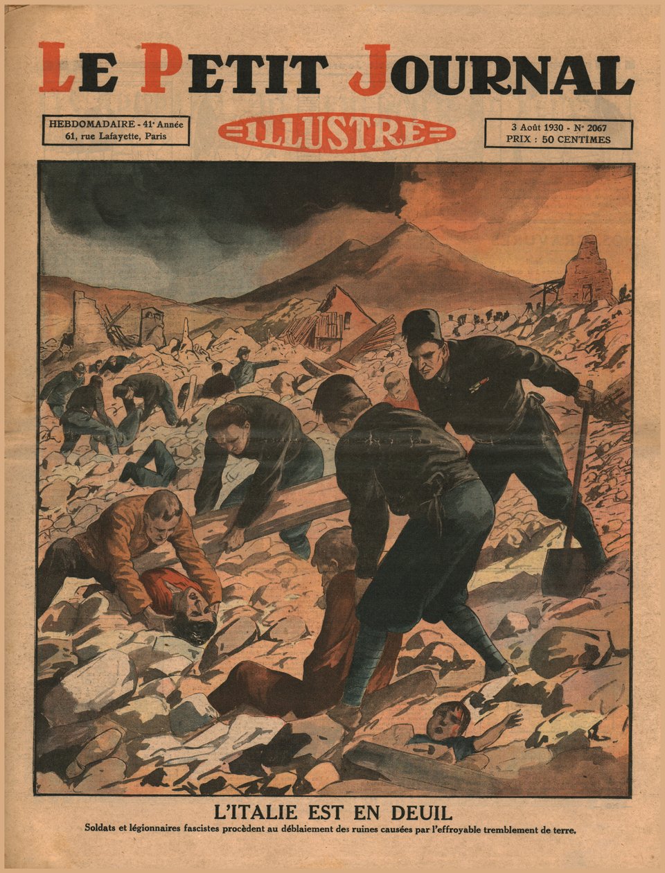 Italien er i sorg, 1930. af Unbekannt