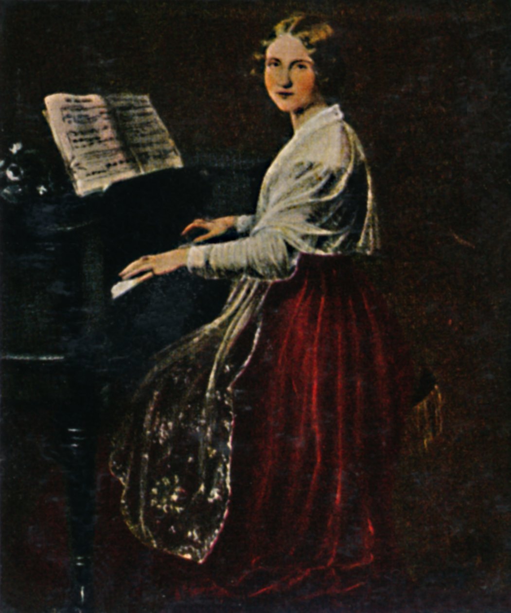 Jenny Lind 1820-1887. - Maleri af Asher, 1934. af Unbekannt