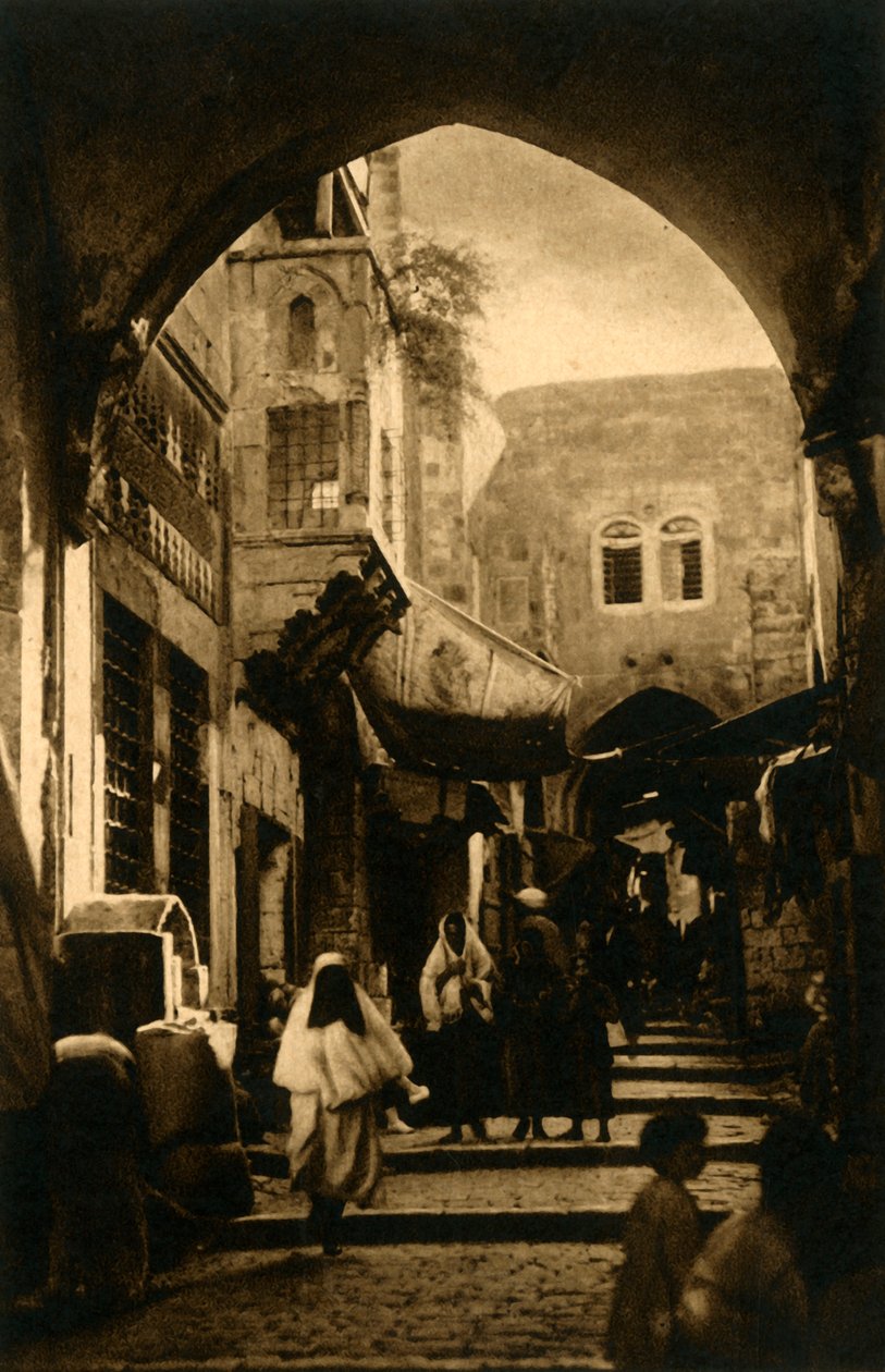 Jerusalem - David Street, c1918-c1939. af Unbekannt