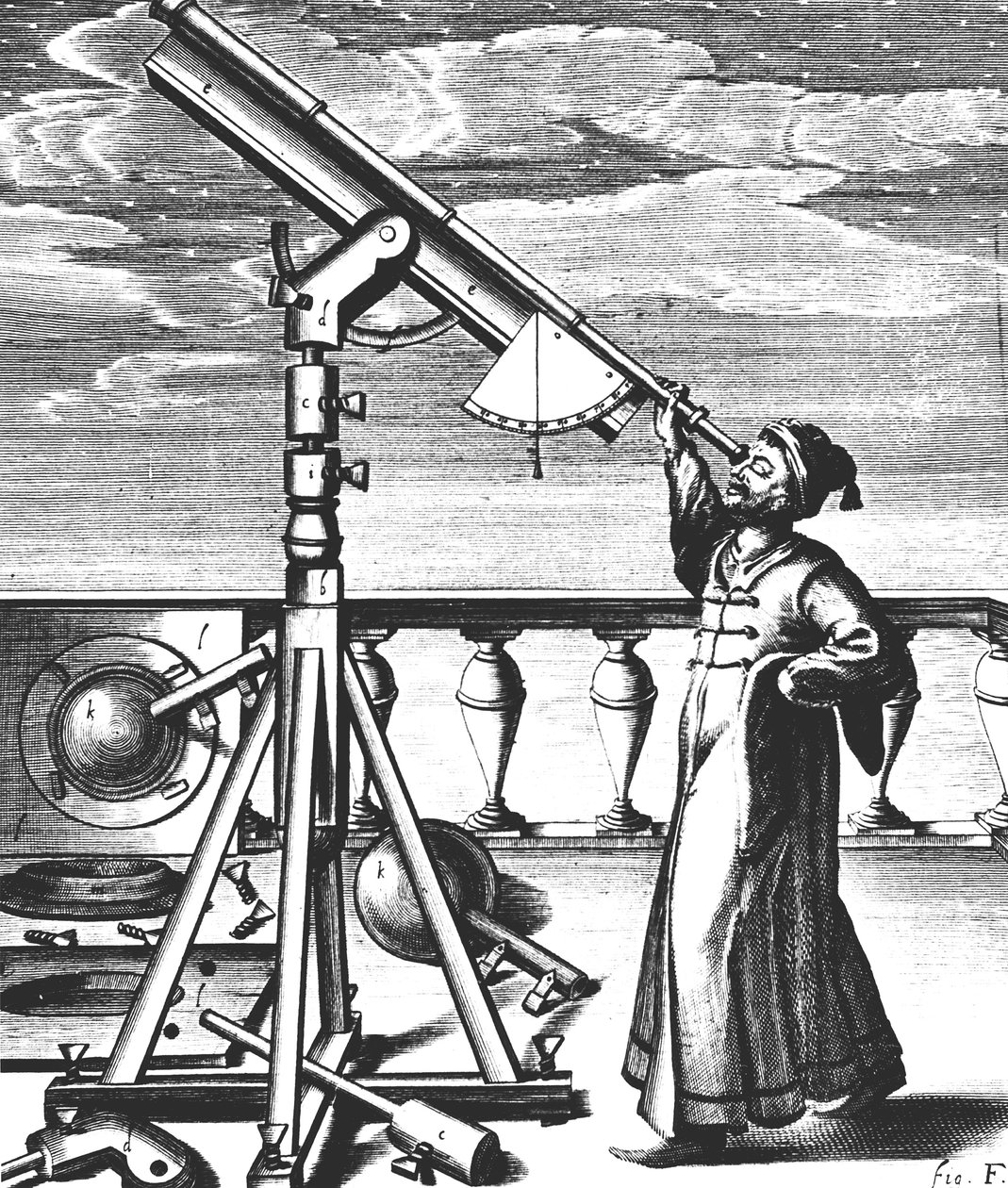 Johannes Hevelius, tysk astronom, 1647 af Unbekannt