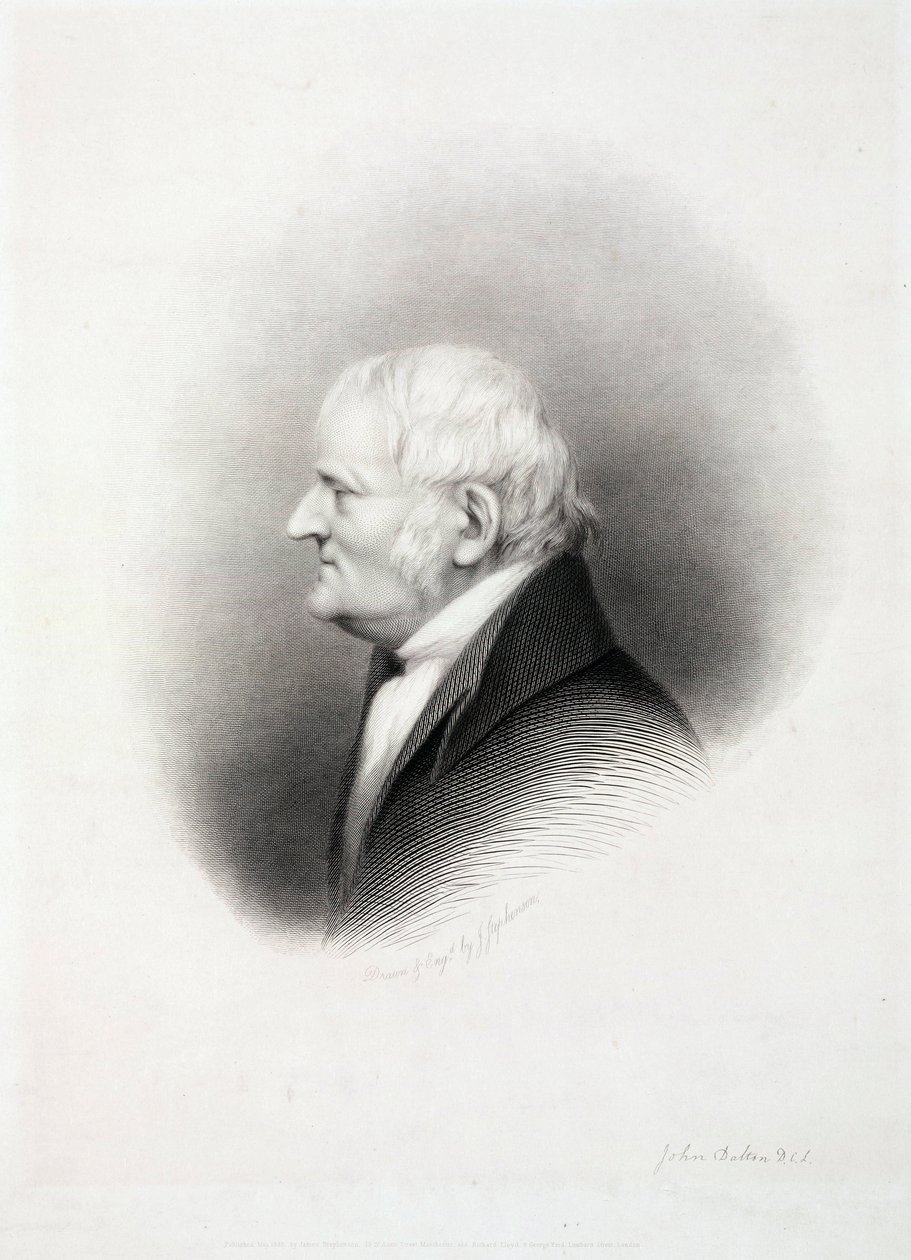 John Dalton, engelsk kemiker, begyndelsen af det 19. århundrede af Unbekannt